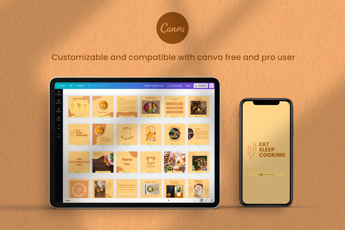 Hufood - Instagram Canva Template, a Social Media Template by ZAF Studio (Photo 7 of 7)