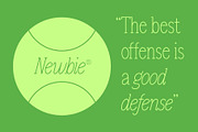 Newbie, a Serif Font by HalfAwakeJake (Thumbnail 2 of 7)