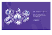 Data network management concept, a Technology Illustration by Good Studio (Thumbnail 1 of 3)