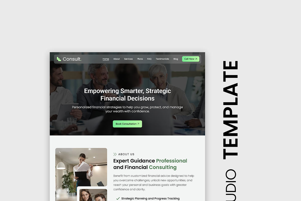 Accountant Wix Studio Website, a Wix Template by Kitteeh (Photo 1 of 20)