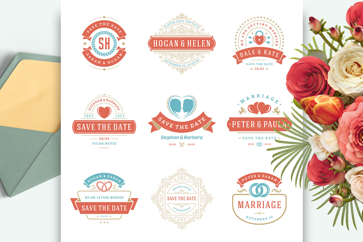 230 Wedding Overlays and Titles, an Invitation Template by Vasya Kobelev (Photo 18 of 47)