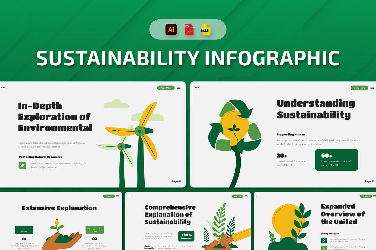Sustainability Infographic, a Presentation Template by Antstheme (Photo 1 of 3)