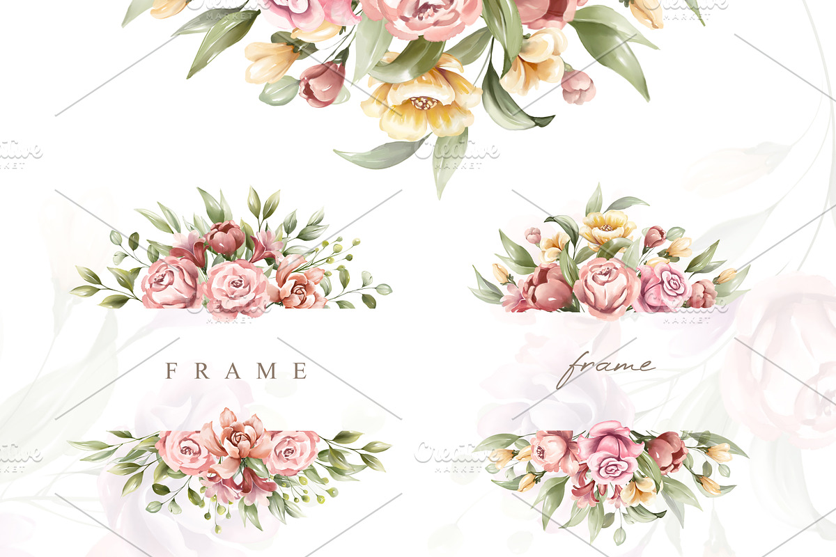 Colorful Florals with Alphabet set, an Object Graphic by Yorda Studio (Photo 8 of 15)
