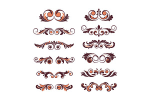 Ornate floral designs featuring eleg, an Illustration by designvectx