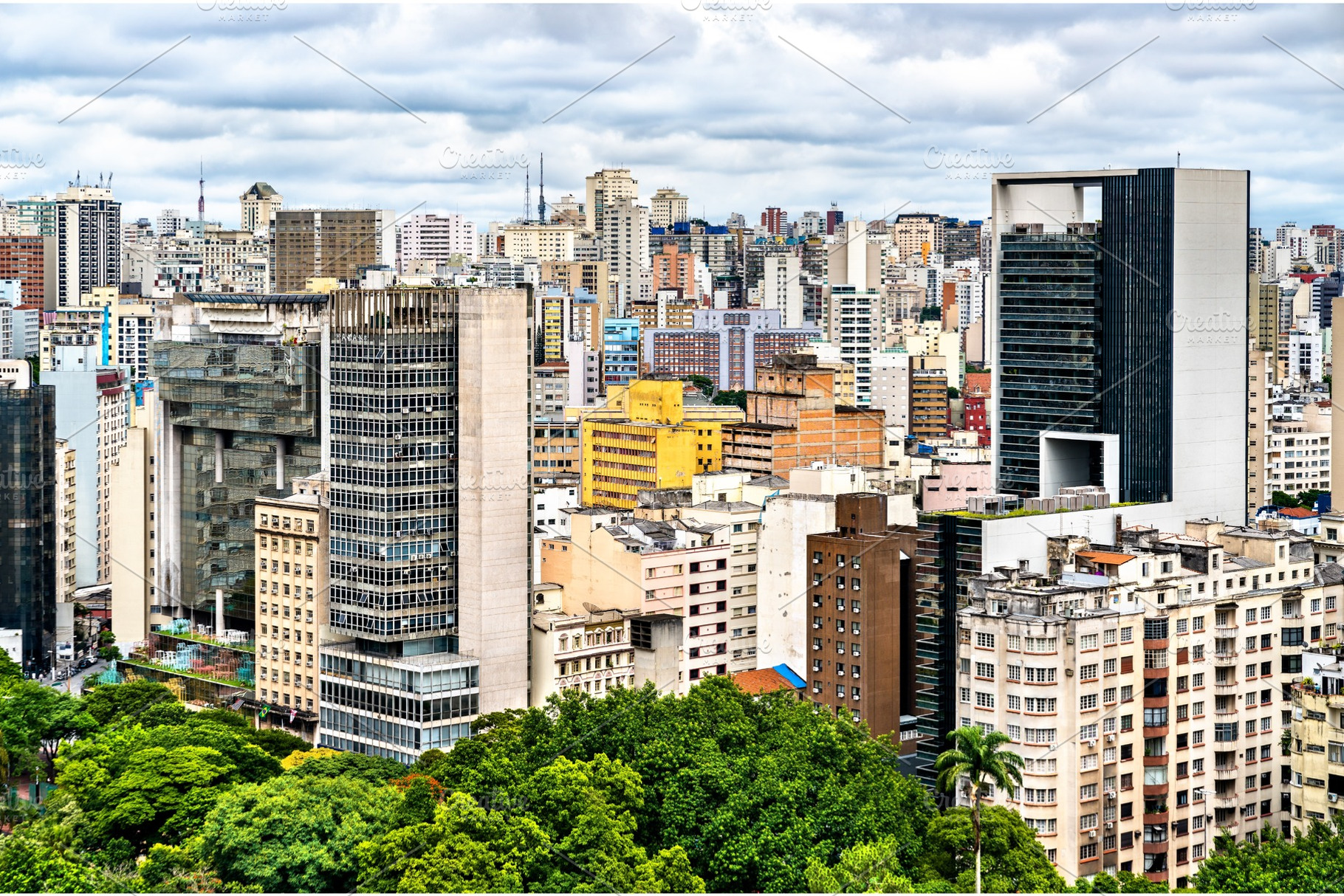 Downtown san paolo skyline in brazil stock photo containing sao and paulo, an Architecture Photo by Leonid Andronov