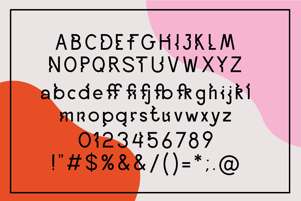 Ponte Glitch Font preview 2