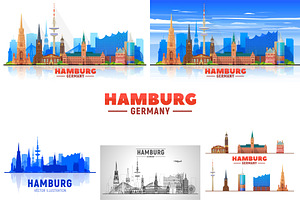 Hamburg Germany skyline