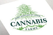 Cannabis logo vector, a Branding & Logo Template by Shwet Art (Thumbnail 1 of 2)