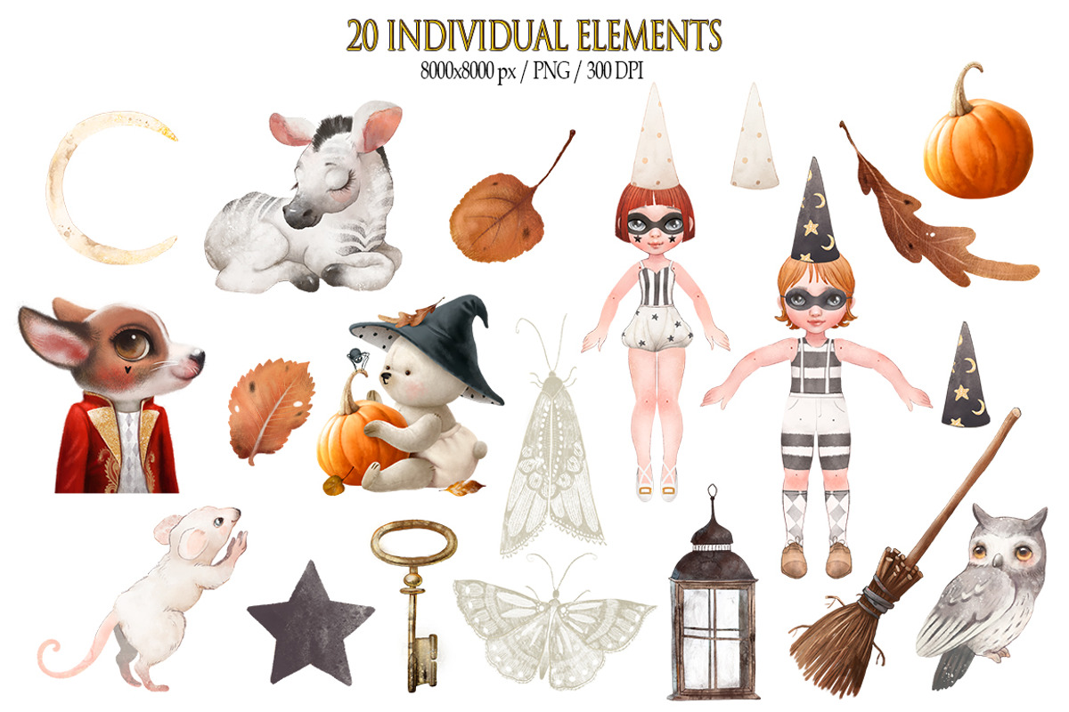 Vintage portrait/ paper dolls, an Animal Illustration by TanyaSchuka (Photo 5 of 8)