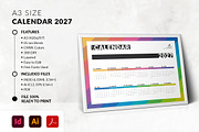 A3 2027 Landscape Calendar Template, a Stationery Template by MstArtwork (Thumbnail 6 of 6)