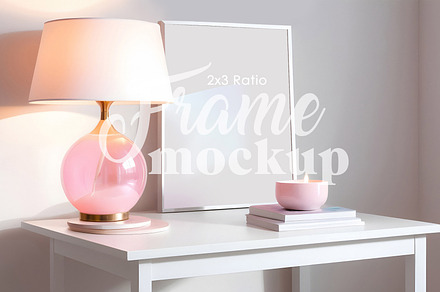 Girly Desk | 2x3 Frame Mockup