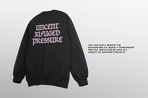 Realistic Floating Crewneck Mockup