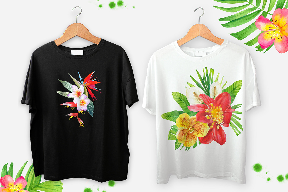 Tropical Flower Set, an Illustration by Mona Monash (Photo 4 of 12)