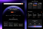 Saas Landingpage Design, an UI Kit Template by Ahmed Rubel (Thumbnail 2 of 5)