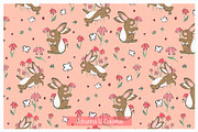 Spring Bunny Mini Pattern Collection, an Illustration by Johanna V. Creative (Thumbnail 4 of 4)