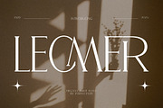Lecmer Elegant Ligature Serif Font, a Serif Font by Perfectype (Thumbnail 1 of 8)