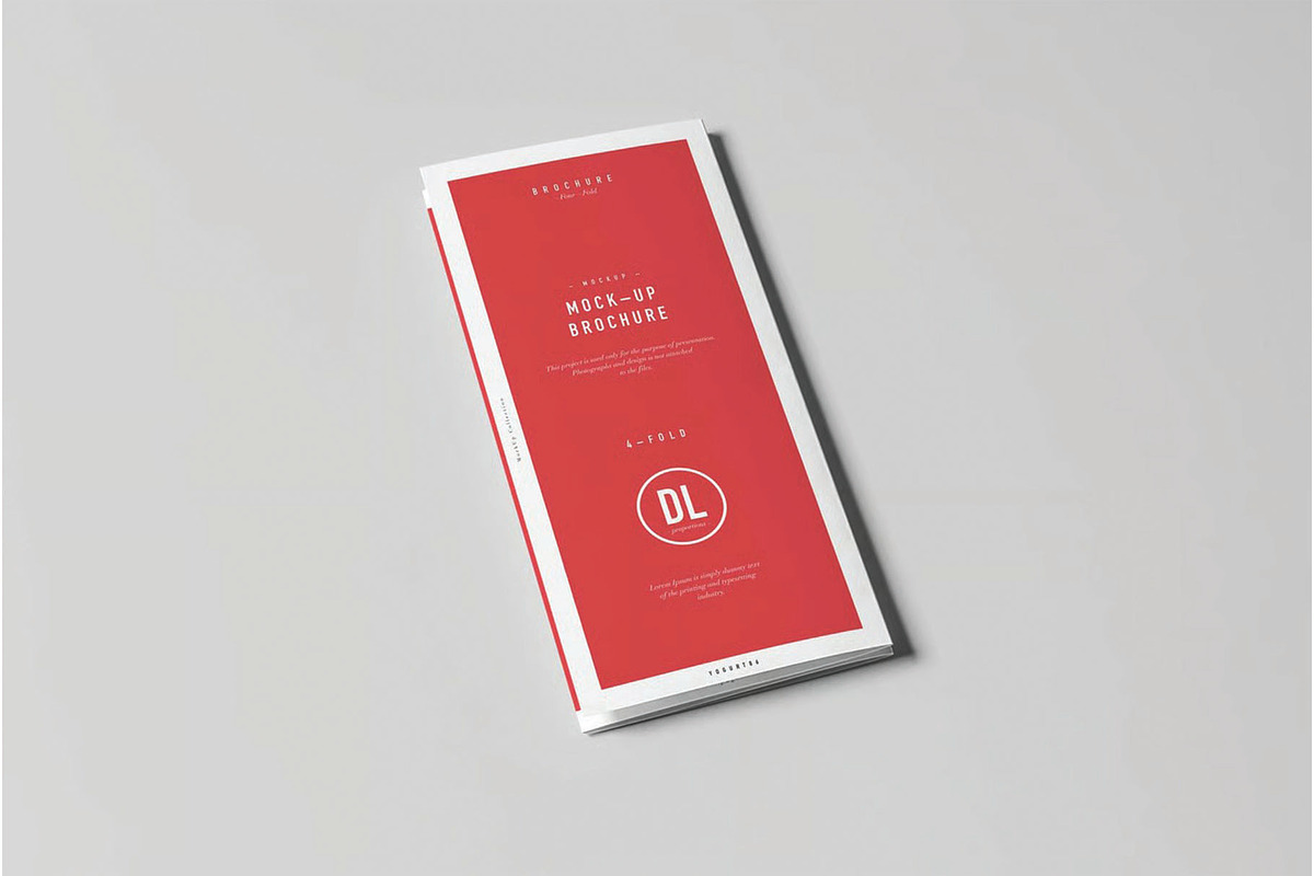 4xDL Brochure Mockup, an Advertising Mockup by DesignRushMarket (Photo 2 of 9)