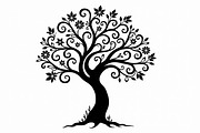 Tree Silhouette SVG Bundle, an Illustration by Creativeshirt (Thumbnail 10 of 13)