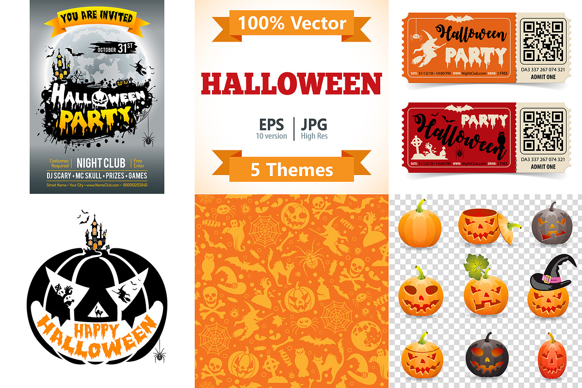 Happy Halloween Party, a Decorative Illustration by TAlex (Photo 1 of 6)
