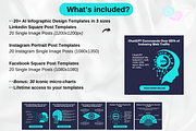 AI Infographics Templates, a Social Media Template by GrowthHackingStudio (Thumbnail 2 of 9)