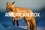 American Fox Font, a Sans Serif Font by yantodesign (Thumbnail 1 of 6)