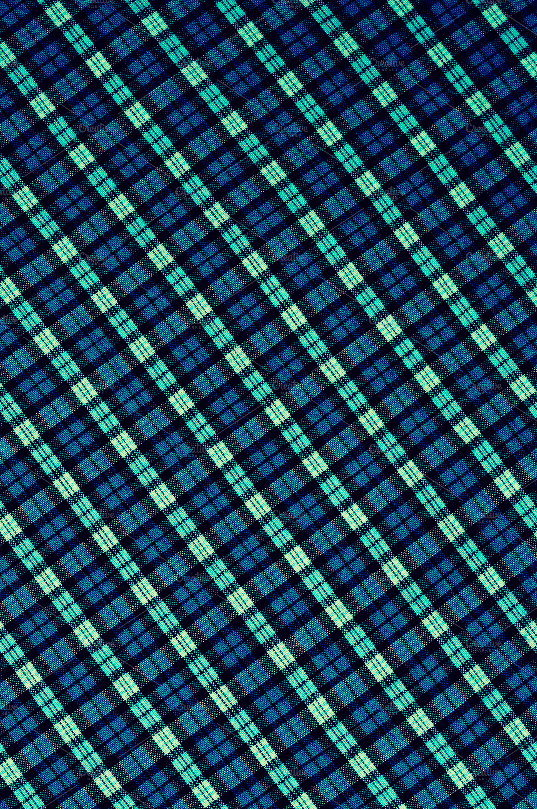 green and blue checks