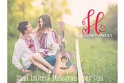 Monogram Font Hand Lettered, a Font by CraftyLittleNodes (Thumbnail 6 of 6)