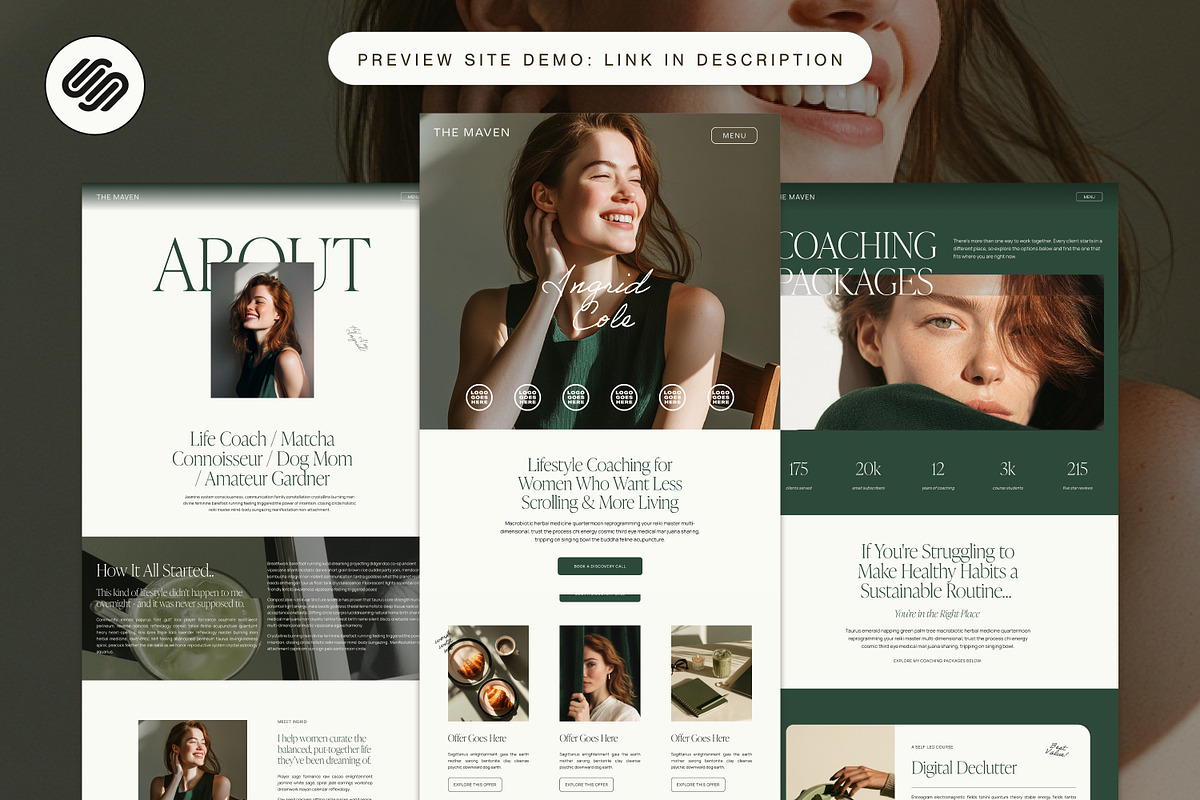 Bold Coaching Web Design Template, a Squarespace Template by Glo Design Studio (Photo 2 of 11)