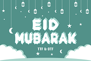 Eid Mubarak - Islamic Font Types, a Font by KiddoGlyphs Studio (Thumbnail 1 of 3)