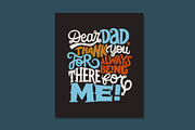 Happy Father`s Day 5 vector cards, a Card Template by Anna's Lettering (Thumbnail 5 of 6)