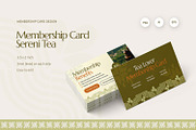 Sereni Tea - Membership Card, a Card Template by Fannan Studio (Thumbnail 1 of 3)