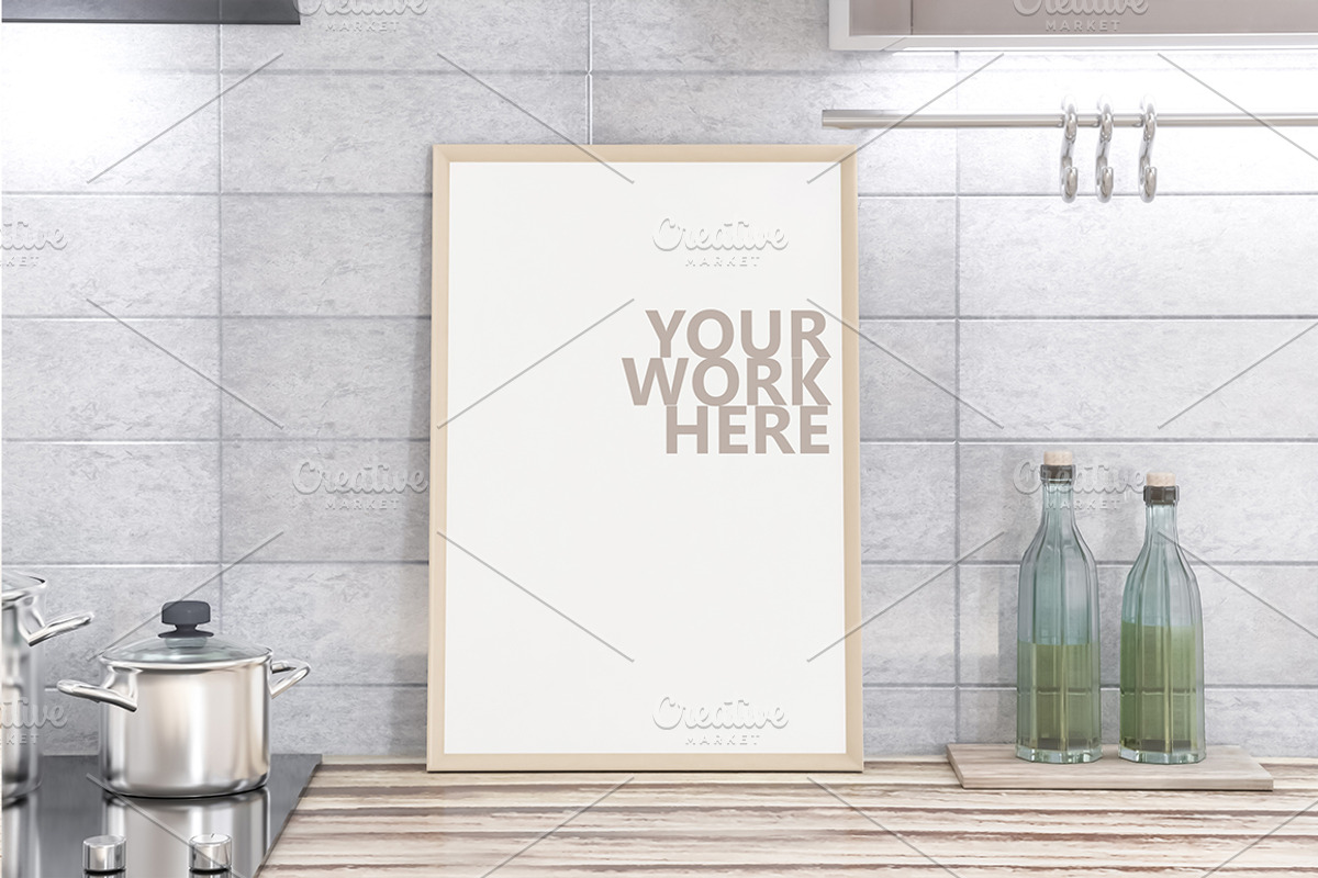 13 new PSD Frame Mockups, a Print Template by Radmila (Photo 5 of 9)