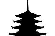Pagoda Temple Silhouette, an Object Graphic by Designer_Momina (Thumbnail 18 of 20)
