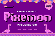 Pixemon - Pixel Game Font