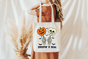 CREEPIN' IT REAL Skeleton T-shirt De, an Illustration by Libby Wishes (Thumbnail 5 of 5)