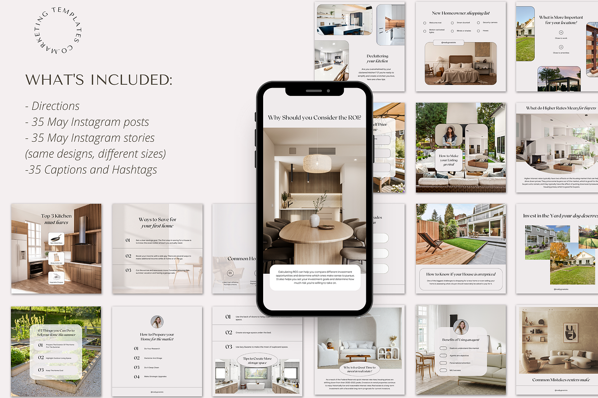 May Real Estate Posts with Captions, a Social Media Template by Marketing Templates Co. (Photo 7 of 9)
