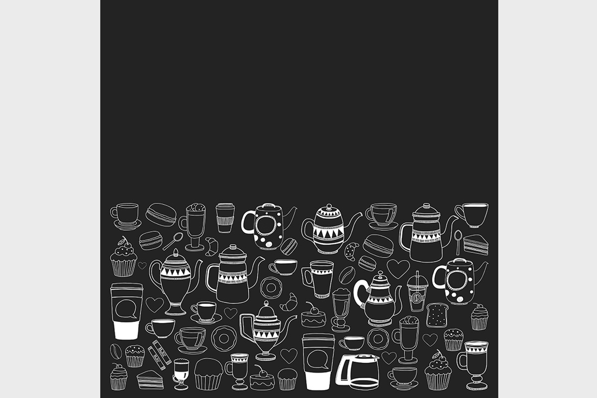 7 vector templates (jpg+eps) Coffee, a Pattern Graphic by Art Loft (Photo 2 of 8)