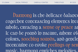 CS Loman Uncial Font