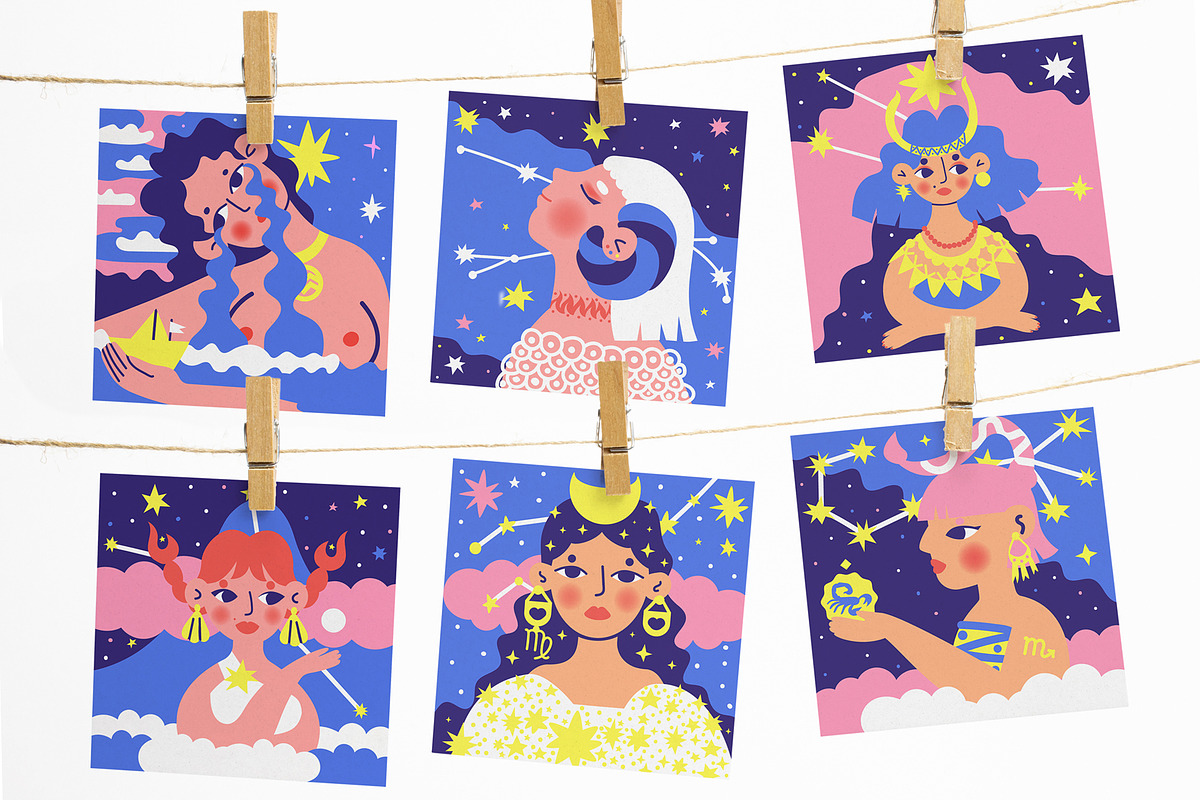 Star soul. Zodiac illustration set, a Person Illustration by Oliana Moroz (Photo 4 of 21)