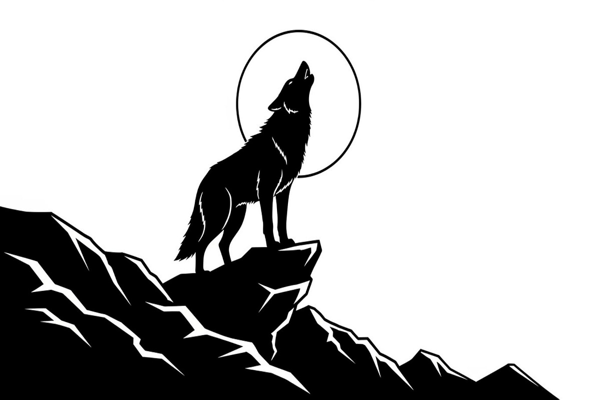 40 Wolf Moon Silhouette Vector Bundl, an Illustration by Amazin_art (Photo 32 of 41)