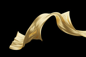 Gold luxury fabric, an Illustration by ArtBackground