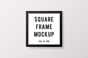 Black Square Frame Mockup, a Print Template by Minty Fresh Graphics (Thumbnail 1 of 4)