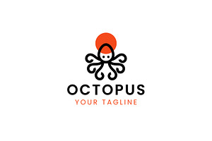 Octopus logo icon illustration, a Branding & Logo Template by Dyn Studio