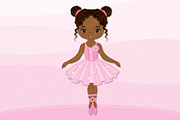 Vector African American Ballerina, an Illustration by TheCreativeMill (Thumbnail 2 of 5)