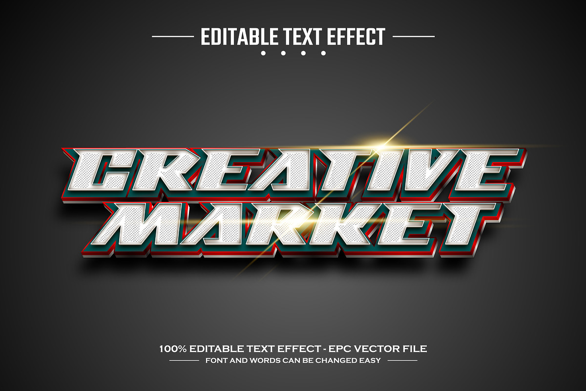 Snap editable text effect template, a Layer Style Add-On by nicemorning (Photo 3 of 3)