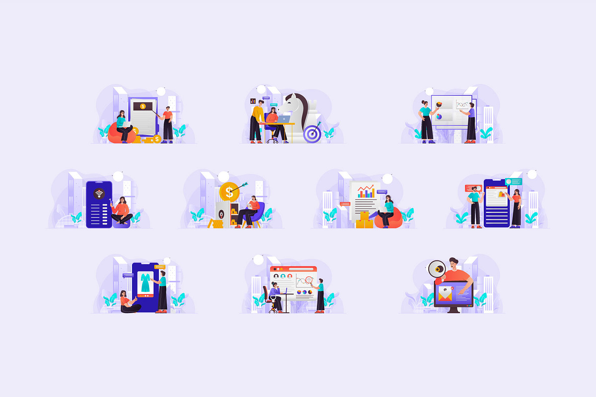 Business Illustration Bundle, a Templates & Theme by Triangle Squad (Photo 12 of 12)
