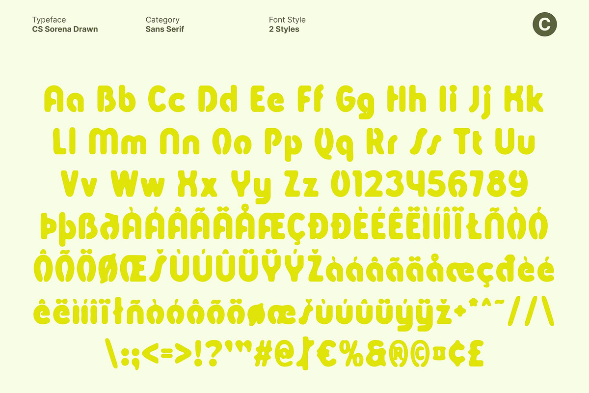 CS Sorena Drawn, a Sans Serif Font by Craft Supply Co. (Photo 8 of 8)
