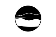 Circular Nature Landscape Silhouette, an Illustration by yasushie (Thumbnail 32 of 51)