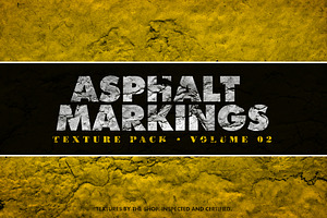 Asphalt markings textures volume 02, a Texture Graphic by The Shop