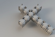 Diamond cross with hidden loop, an Object 3D Model by 3D Models by Obshansky (Thumbnail 9 of 9)